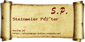 Steinmeier Péter névjegykártya